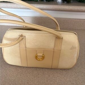 Lancel Vintage Shoulder Bag with Gold Detailing